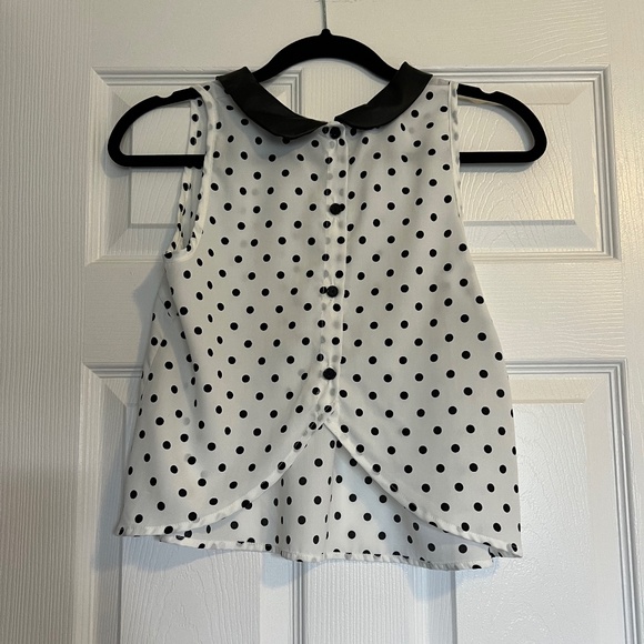 Soprano Peter Pan Collar Polka Dot Blouse - Picture 2 of 3